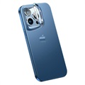 iPhone 14 Pro Hybrydowe Etui z Ukrytą Podpórką - Błękit