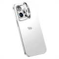 iPhone 14 Pro Max Hybrydowe Etui z Ukrytą Podpórką - Biel