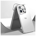 iPhone 14 Pro Max Hybrydowe Etui z Ukrytą Podpórką - Biel