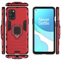 Hybrydowe Etui z Uchwytem Pierścieniowym do OnePlus 8T - Czerwień