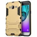 Samsung Galaxy J 3 - Pokrowiec Hybrydowy z Odczepianą Podpórką, Złoty
