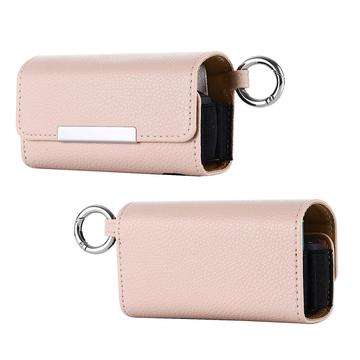 Skórzane etui na e-papierosy IQOS 3/3 DUO - jasnoróżowe