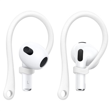 Zaczepy Imak Anti-Lost z TPU na Uszy do Apple AirPods 3 - Białe