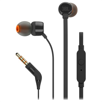 Słuchawki Douszne z Mikrofonem JBL T110 PureBass - 3.5mm - Czarne