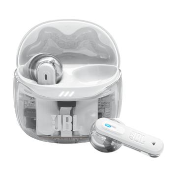 Słuchawki True Wireless JBL Tune Flex 2 Ghost Edition - białe