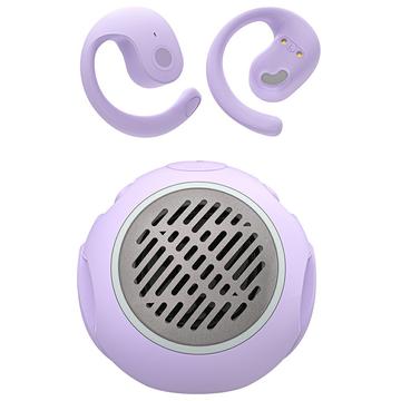 Głośnik Bluetooth JM13 Pro 2 w 1 i słuchawki nauszne - fioletowy