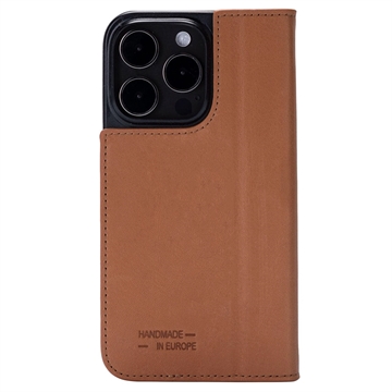 Skórzane Zamykane Etui JT Berlin BookCase Tegel do iPhone 15 Pro Max - Koniak
