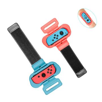 JYS 2PCS Regulowany pasek na nadgarstek do kontrolera Joy-Con Nintendo Switch Just Dance 2020/2019