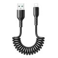 Joyroom Easy-Travel Series Coiled USB to Lightning Cable - 3A, 1.5m - Czarny