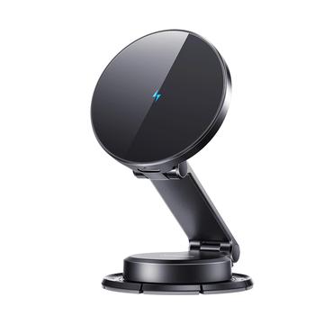Joyroom JR-ZS408 Magnetyczna bezprzewodowa ładowarka samochodowa i uchwyt samochodowy - 15W - Czarny