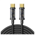 Kabel USB-C w Oplocie Joyroom S-CC100A20 - 100W, 2m - Czarny