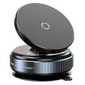 K009 Kompaktowy magnetyczny uchwyt samochodowy na telefon do deski rozdzielczej i przedniej szyby - czarny