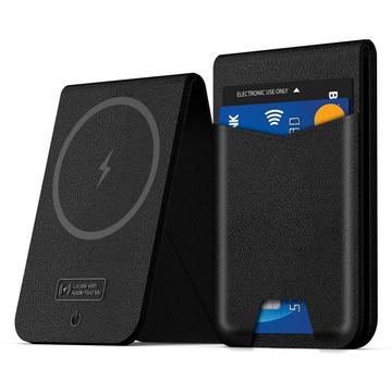 K01 Card Holder-Style Tracker dla Apple Find My - kompatybilny z MagSafe - czarny