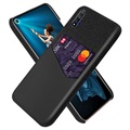 Etui z kieszenią na kartę KSQ do telefonu Huawei Nova 5T, Honor 20/20S - Czerń