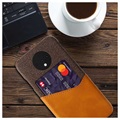 Etui z kieszenią na kartę KSQ do OnePlus 7T - Kolor Kawy