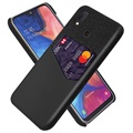 Etui z kieszenią na kartę KSQ do telefonu Samsung Galaxy A20e - Czarne