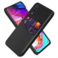 Etui z kieszenią na kartę KSQ do telefonu Samsung Galaxy A70 - Czerń