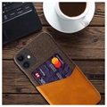 Etui z kieszenią na kartę KSQ do iPhone 11 - Kolor Kawy