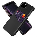 Etui z kieszenią na kartę KSQ do telefonu iPhone 11 Pro Max - Czerń