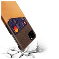 Etui z kieszenią na kartę KSQ do telefonu iPhone 11 Pro Max - Kolor Kawy