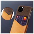 Etui z kieszenią na kartę KSQ do telefonu iPhone 11 Pro Max - Kolor Kawy