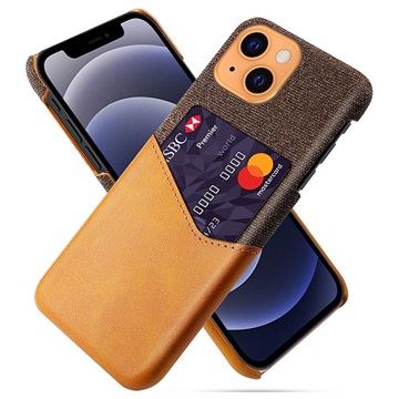 Etui z kieszenią na kartę KSQ do iPhone 13 Mini - Kolor Kawy