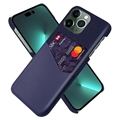 iPhone 14 Pro Max Etui KSQ z Miejscem na Kartę - Błękit