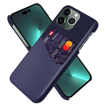 iPhone 14 Pro Max Etui KSQ z Miejscem na Kartę - Błękit