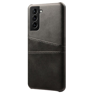 Etui z Powlekanego Plastiku Samsung Galaxy S22 5G KSQ z Kieszeniami na Karty