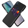 OnePlus Nord N10 5G Etui KSQ z Kieszonką na Kartę - Czarne