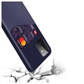 Samsung Galaxy A72 5G Etui KSQ z Kieszonką na Kartę - Niebieskie