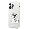 iPhone 13 Pro Max Przezroczyste Etui Karl Lagerfeld z TPU - Choupette Eat