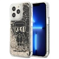 Etui Karl Lagerfeld Gatsby Liquid Glitter do iPhone 13 Pro Max - Czarne