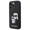 Etui Karl Lagerfeld Ikonik Karl & Choupette do iPhone 13 Pro - Czarne