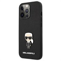 Etui Karl Lagerfeld Ikonik Saffiano do iPhone 13 Pro Max - Czarne