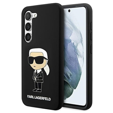 Silikonowe Etui Karl Lagerfeld Ikonik do Samsung Galaxy S23 5G - Czarne