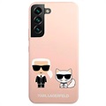 Silikonowe Etui Karl Lagerfeld Karl & Choupette do Samsung Galaxy S22+ 5G - Róż