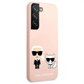 Silikonowe Etui Karl Lagerfeld Karl & Choupette do Samsung Galaxy S22+ 5G - Róż