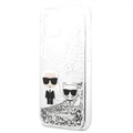 Etui Karl Lagerfeld Liquid Glitter Karl & Choupette do iPhone 13 Mini