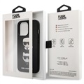 iPhone 13 Pro Etui Karl Lagerfeld Saffiano K&C Heads - Czarne