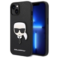 Etui Karl Lagerfeld Saffiano Karl's Head do Samsung Galaxy S22 5G - Czarne