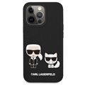 Silikonowe Etui Karl Lagerfeld Karl & Choupette do iPhone 13 Pro Max - Czarne