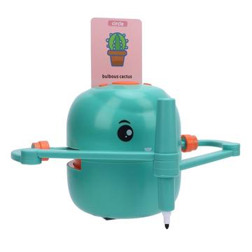 Robot do nauki rysowania dla dzieci ze 100 kartami aktywności - zielony