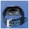 Kingxbar Crystal Fabric Apple Watch 7/SE/6/5/4/3/2/1 Pasek - 41mm/40mm/38mm - Błękit
