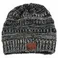 Dzianinowa Czapka Beanie z Zestawem Słuchawkowym Bluetooth 5.0 - Szara