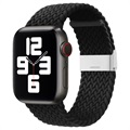 Apple Watch Series 7/SE/6/5/4/3/2/1 Dzianinowy Pasek - 45mm/44mm/42mm - Czarny