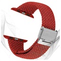 Apple Watch Series 7/SE/6/5/4/3/2/1 Dzianinowy Pasek - 45mm/44mm/42mm - Czerwień