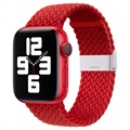 Apple Watch Series 7/SE/6/5/4/3/2/1 Dzianinowy Pasek - 45mm/44mm/42mm - Czerwień