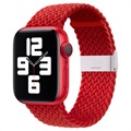 Apple Watch Series 7/SE/6/5/4/3/2/1 Dzianinowy Pasek - 45mm/44mm/42mm - Czerwień