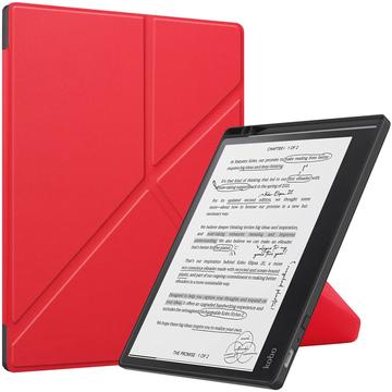 Kobo Elipsa 2E Etui Folio Origami Stand - Czerwień